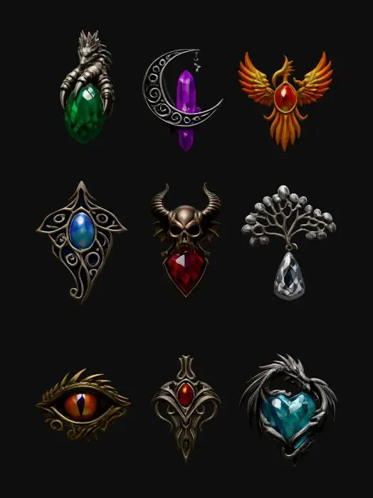 3D model for Pendant Set