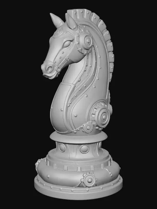 3D model for Steampunk Knight White