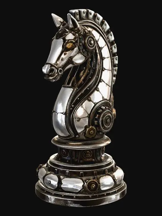 3D model for Steampunk Knight White
