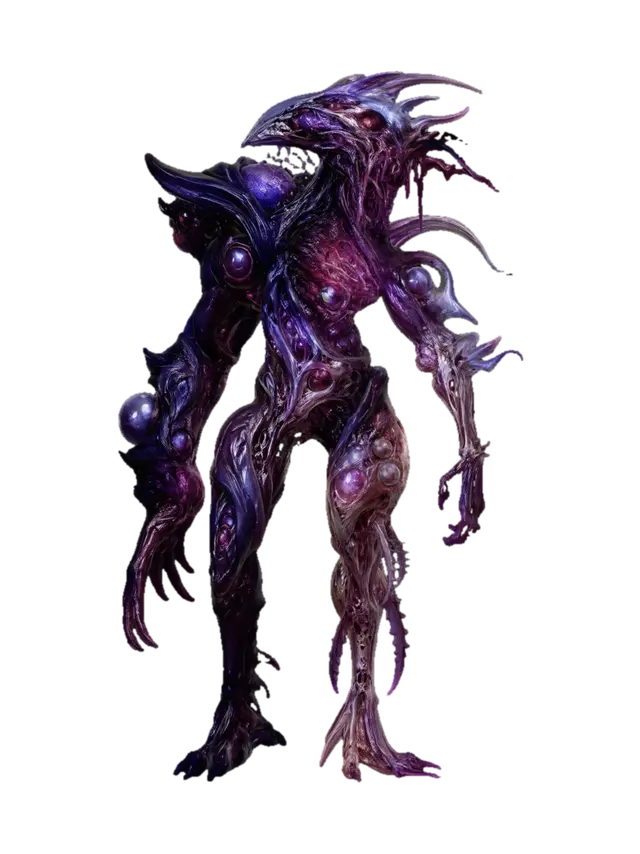 Eldritch Synthesis - Grimdark 3D model, vytvořený pomocí AI