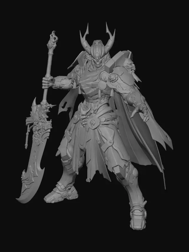 3D model for Obsidian Warlord