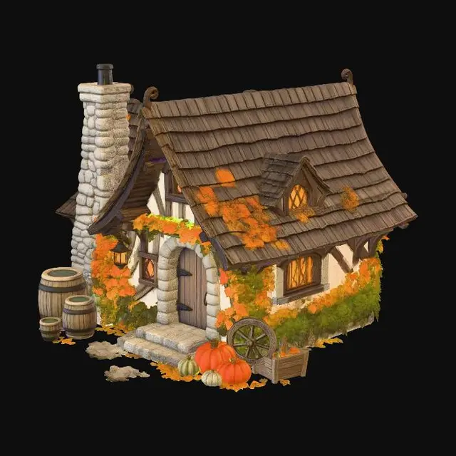 3D model for Autumn Hearth Cottage