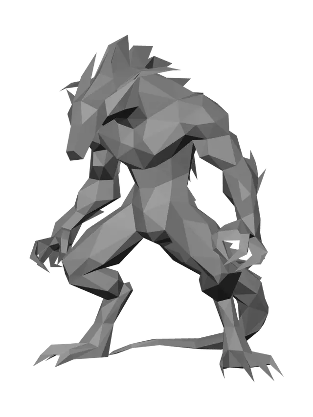 3D model for Crimson Spine Dragon
