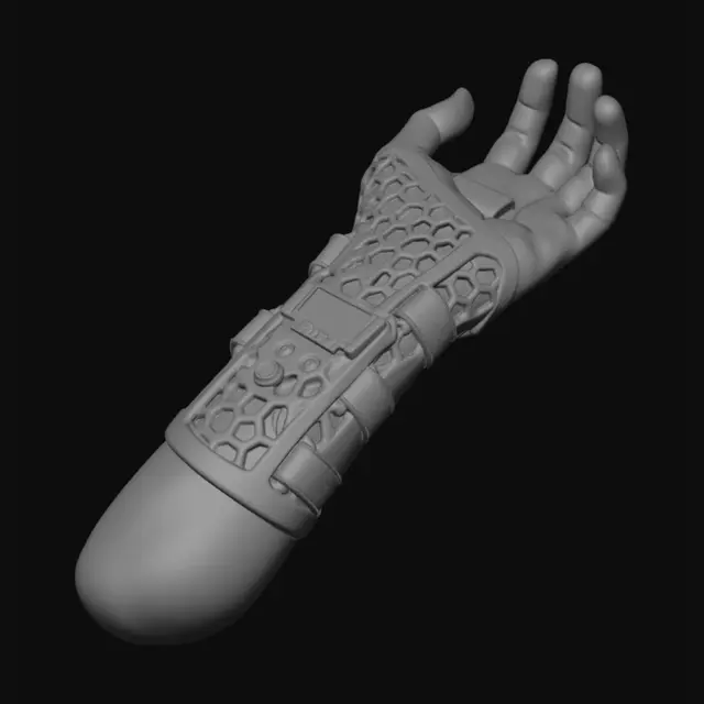 3D model for Férula ortopédica inteligente impresa en 3D