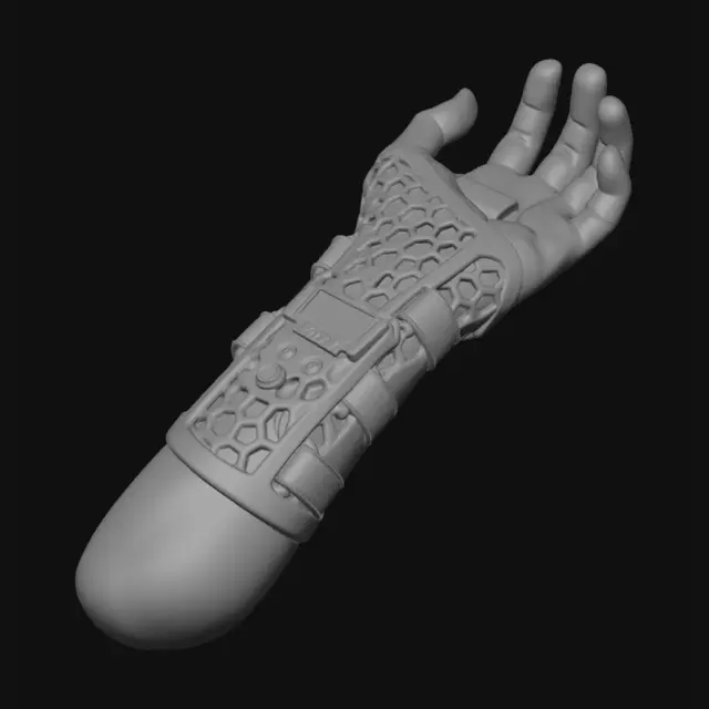 3D model for Férula ortopédica inteligente impresa en 3D