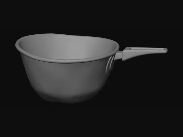 3D model for Old battered saucepan