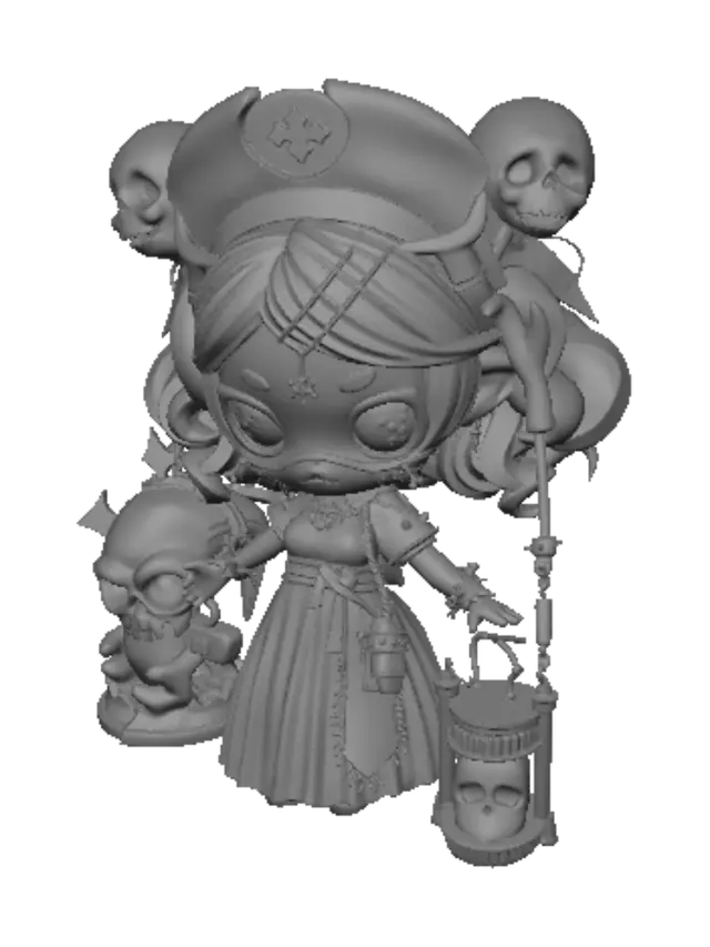 3D model for Skull Lantern Nurse