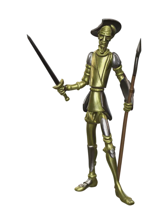 Modello 3D Realistic Don Quixote Limbus - Titled, generato dall’IA