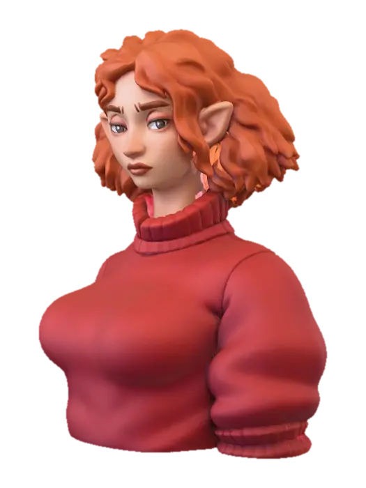 Fowk Cosy 3D model, vytvořený pomocí AI