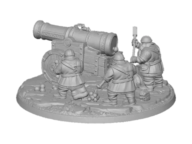 3D model for Dwarven Cannon Crew