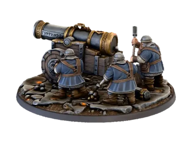 3D model for Dwarven Cannon Crew