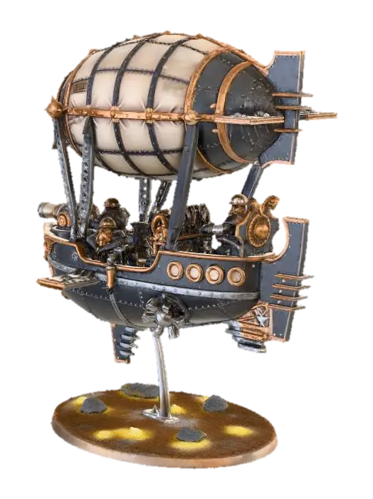 Bronze Zephyr Airship 3D model, vytvořený pomocí AI