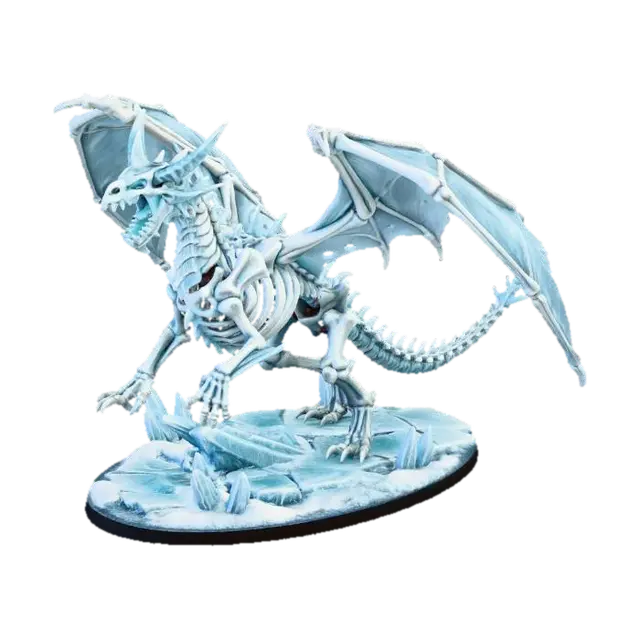 Frostbone Dragon - Dragonborn 3D model, vytvořený pomocí AI