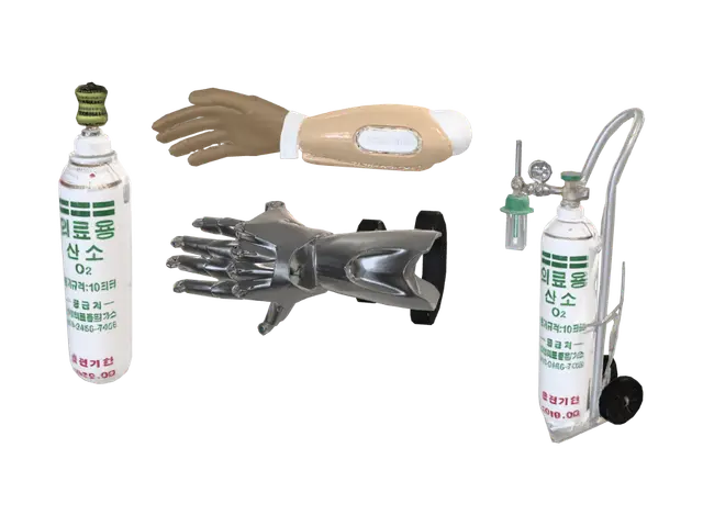 3D model for Prosthetic Hands and Oxygen Cylinders