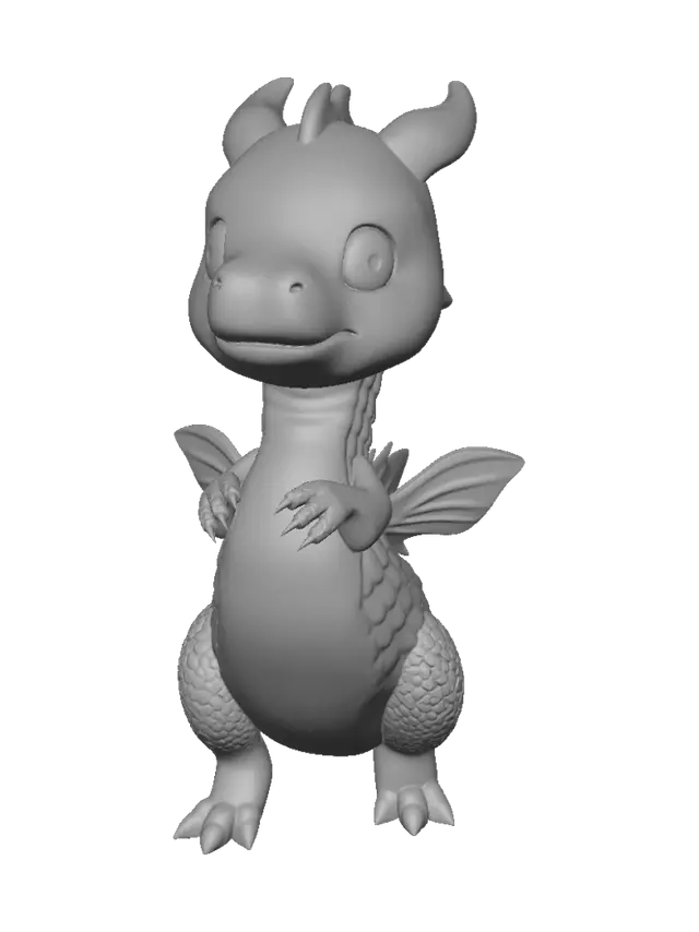3D model for A friendly miniature dragon companion inspired by a Japanese koi fish, rounded pearlescent body with elegant orange, white and black koi markings, small smooth fins attached closely to the body, short curled whiskers, expressive gentle face, aquatic fantasy collectible aesthetic, stylized high-quality 3D character, full body, compact silhouette, no water effects, no text, no floating fins.