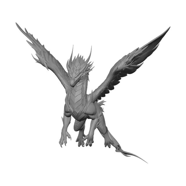 3D model for Azure Thunder Dragon