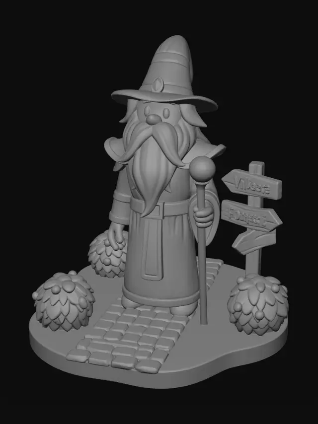 3D model for Village Forest Wizard