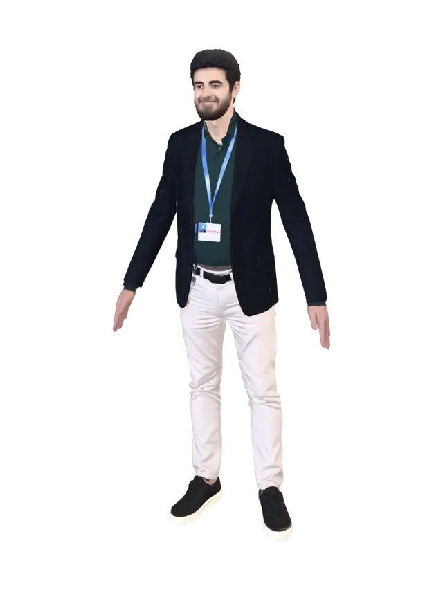 The Guy - Poland 3D model, vytvořený pomocí AI