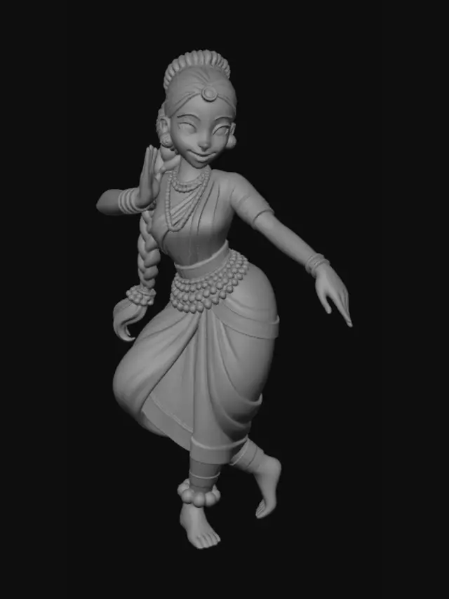 3D model for Bharatanatyam Dancer