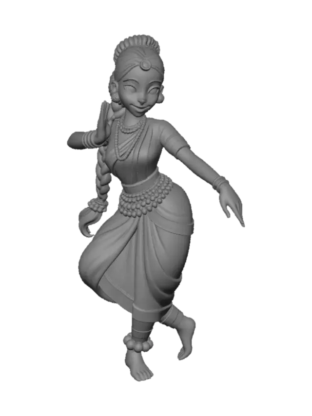3D model for Bharatanatyam Dancer