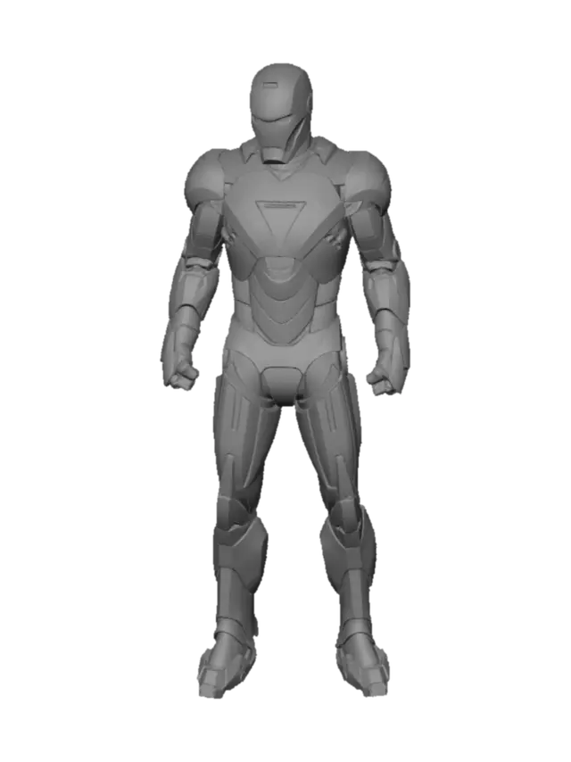 3D model for Iron Man Armor Blueprint