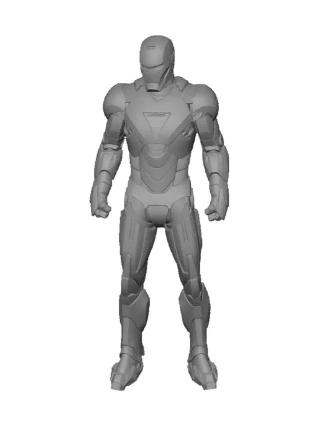3D model for Iron Man Armor Blueprint