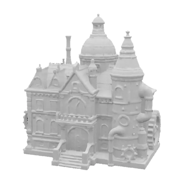 3D model for Steampunk Mansion Model
