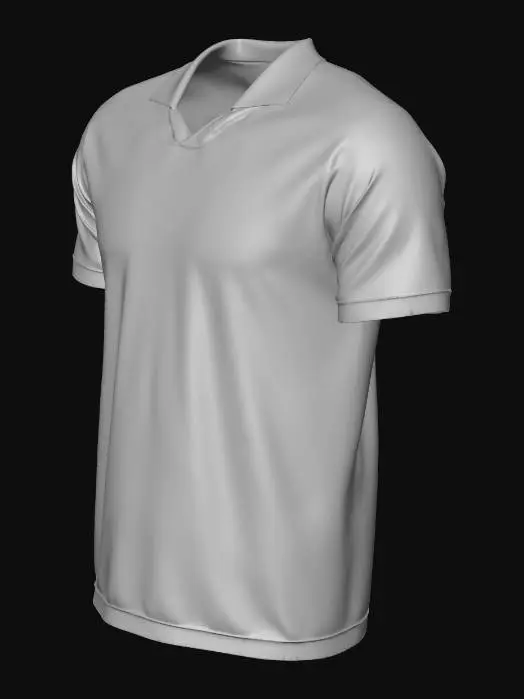 3D model for White Soccer Jersey with Red Diagonal Stripe