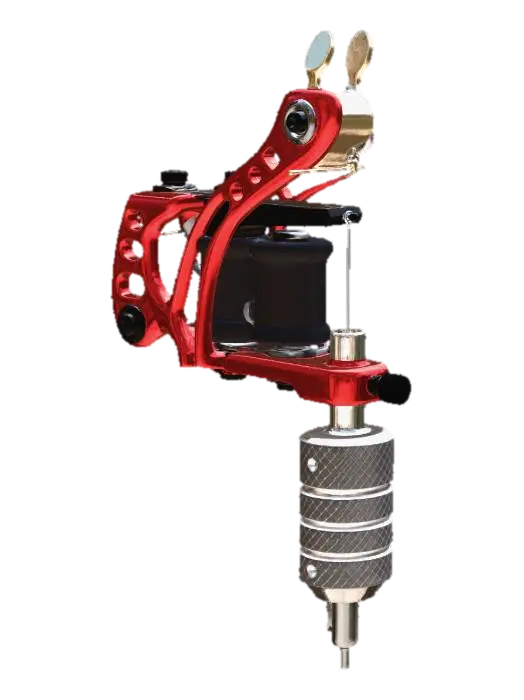 Red Coil Tattoo Machine - Artist 3D model, vytvořený pomocí AI