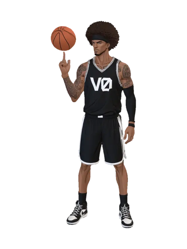Midnight Hoops - Play 3D model, vytvořený pomocí AI