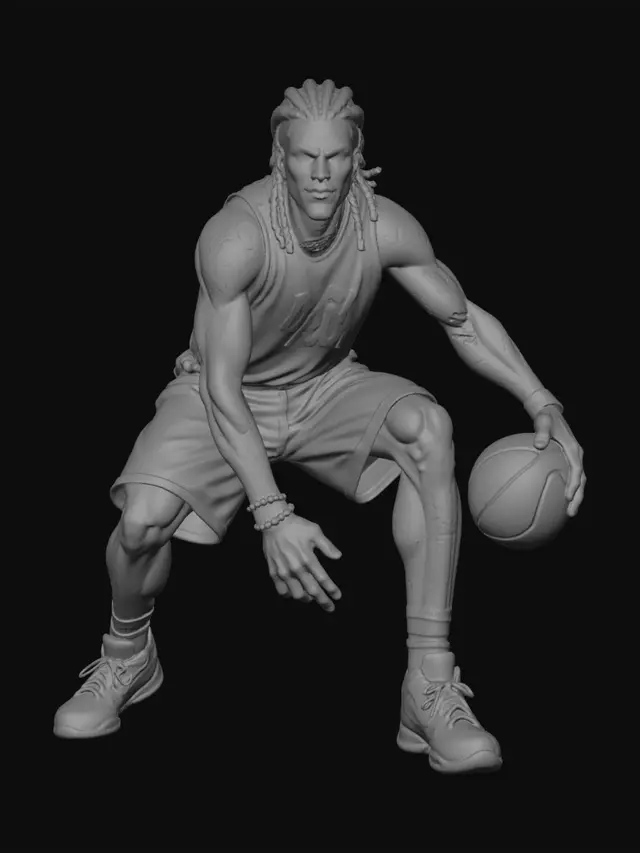 3D model for Inked Court Warrior