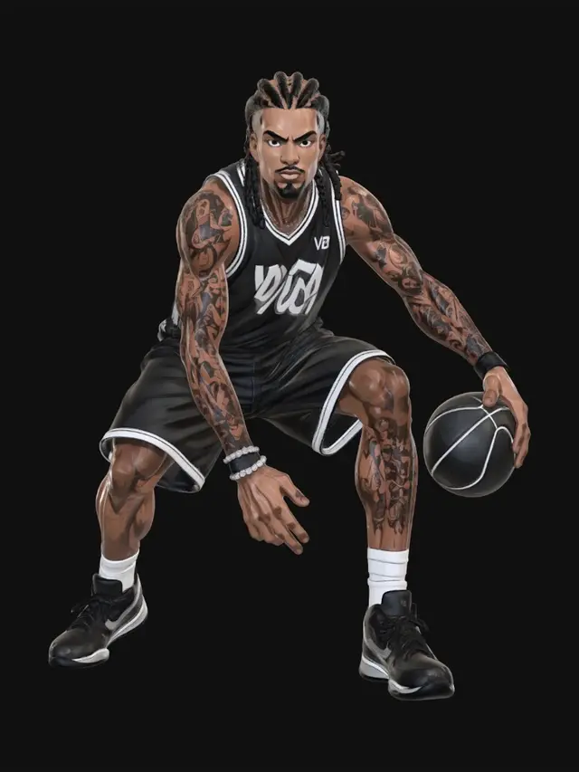 3D model for Inked Court Warrior
