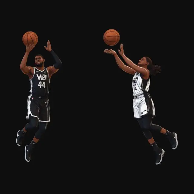 3D model for Dunking Duo
