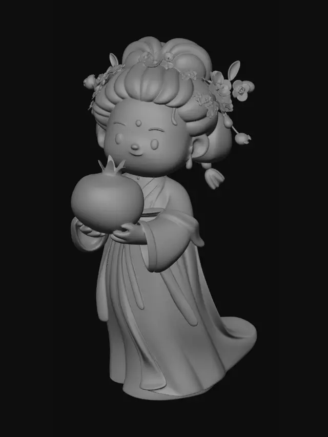 3D model for Apple Blossom Princess