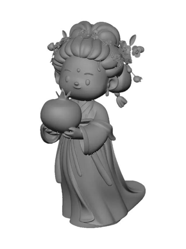 3D model for Apple Blossom Princess