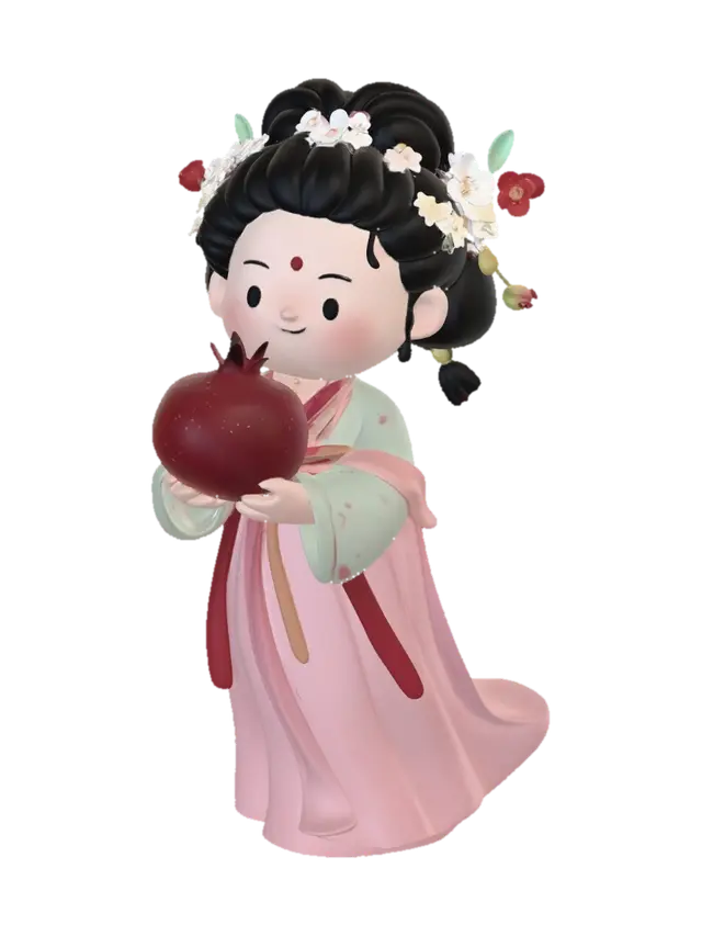3D model for Apple Blossom Princess