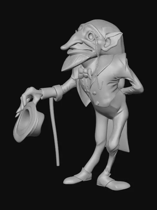 3D model for Dapper Gambler
