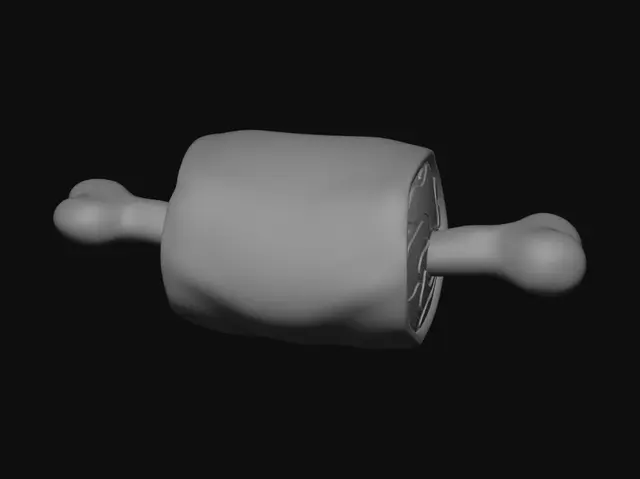 3D model for Bone-in Ham Roast