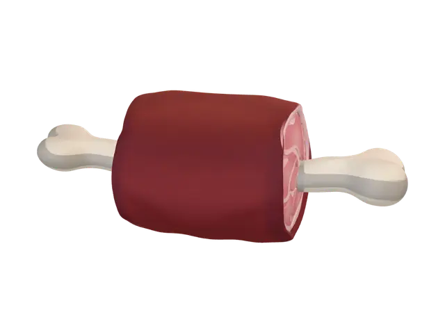 3D model for Bone-in Ham Roast