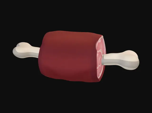 3D model for Bone-in Ham Roast