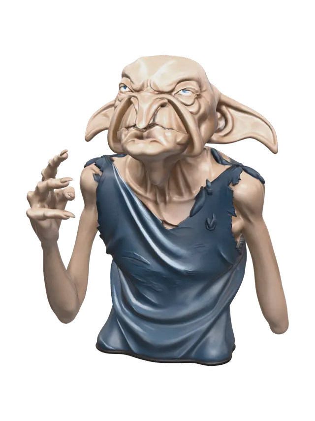 Fantasy Houseelf - Cosy 3D model, vytvořený pomocí AI