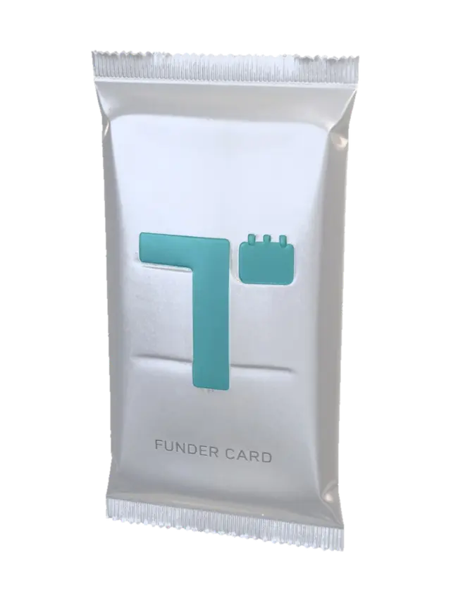 Funder Card - Template 3D model, vytvořený pomocí AI