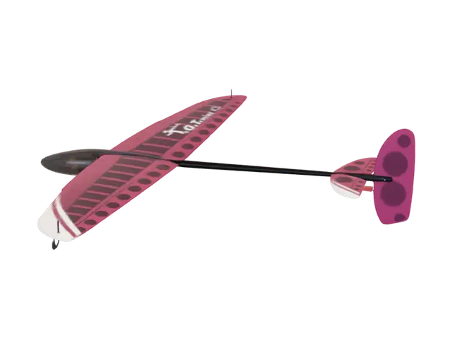 3D model for Pink RC Glider