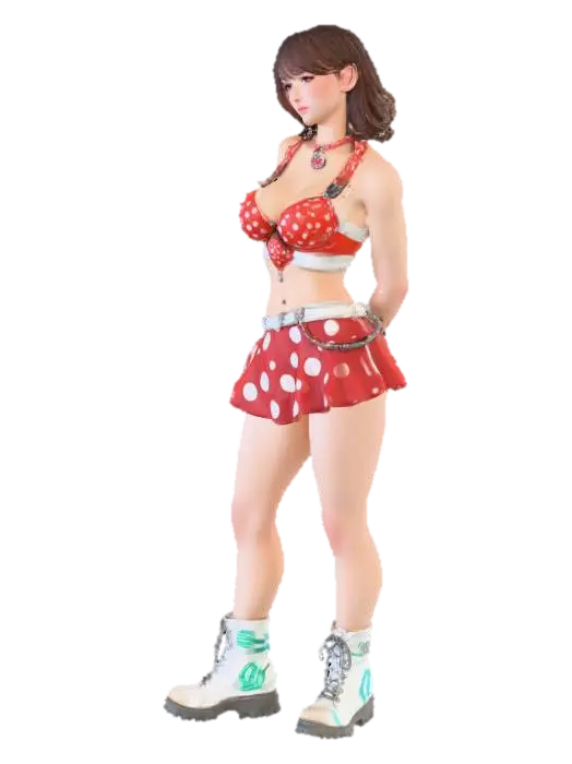 Anime Girl 的 AI 生成 3D 模型