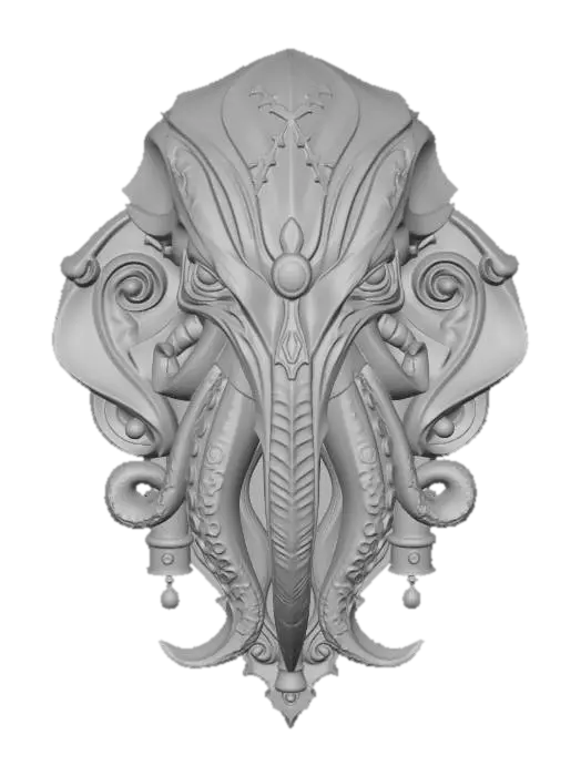 3D model for Wall Mounted Alien