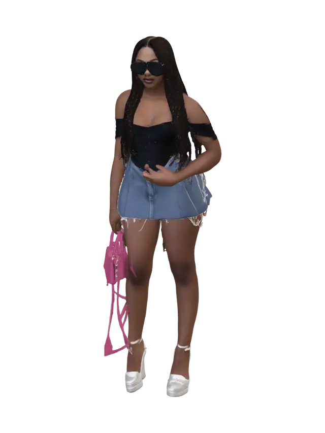 Gallery Glamour 3D model, vytvořený pomocí AI