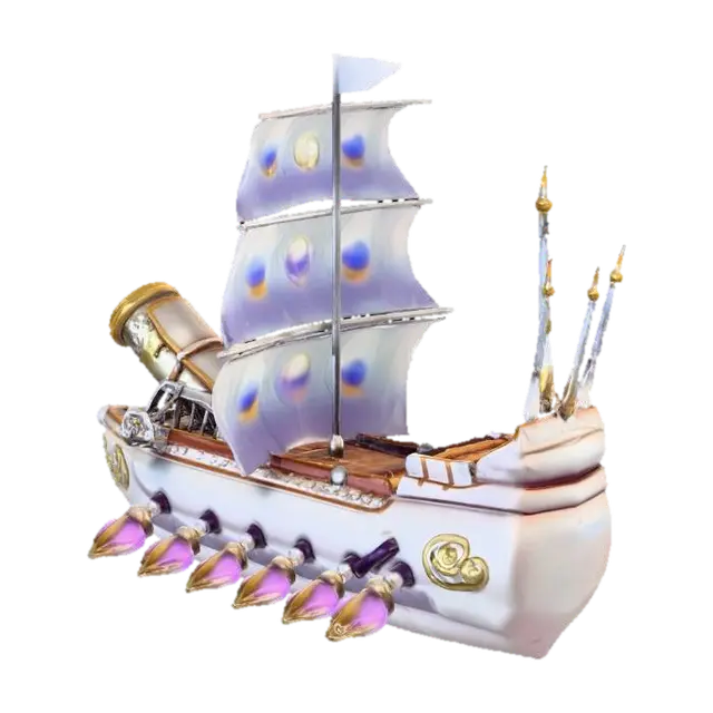 Celestial Sailship - Vessels 3D model, vytvořený pomocí AI