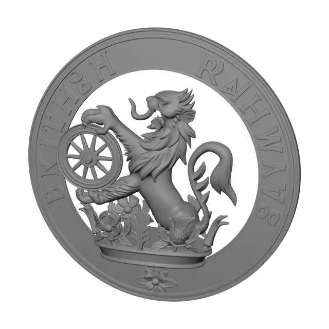 3D model for British Railways Dragon Crest