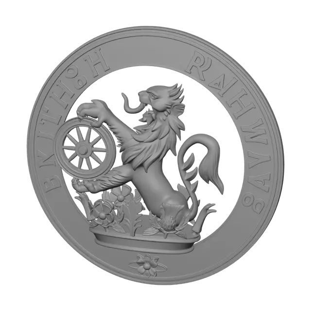 3D model for British Railways Dragon Crest