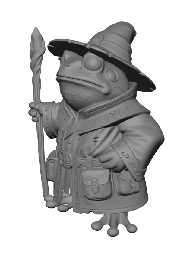 3D model for Runebound Frog Wizard
